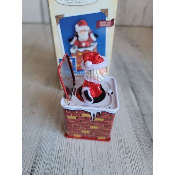 Hallmark 2004 pop! goes the Santa ornament Xmas - Picture 3 of 8